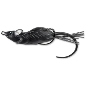 Soarece Live Target Hollow Body Mouse Walking Bait, Black / Black, 7cm, 14g Soarece Live Target Hollow Body Mouse Walking Bait, Black / Black, 7cm, 14g