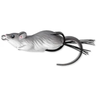 Soarece Live Target Hollow Body Mouse Walking Bait, Grey/ White, 6cm, 11g