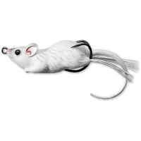 Soarece Live Target Hollow Body Mouse Walking Bait, White / White, 6cm, 11g