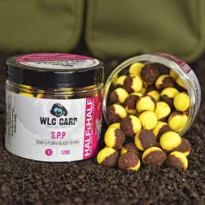 Boilies carlig half half spp ( squid, plum, black pepper) 16mm, 120g