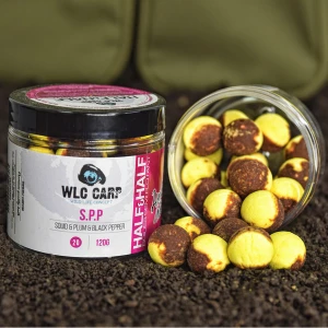 Boilies Carlig Wlc Half Half Spp ( Squid, Plum, Black Pepper) 20mm, 120g