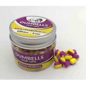 Dumbells C&B Pop-Ups, Ananas & Mulberry, 6mm Dumbells C&B Pop-Ups, Ananas & Mulberry, 6mm