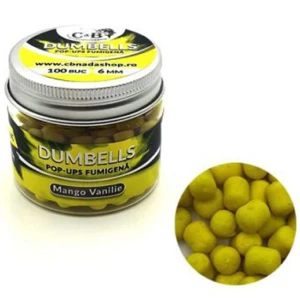 Dumbells C&b Pop-ups Fumigena, Mango-vanilie, 6mm, 100buc/cutie