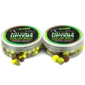 Wafters Steg Upters Soluble Color Ball, Scoica Afumata, 8-10mm, 30g Wafters Steg Upters Soluble Color Ball, Scoica Afumata, 8-10mm, 30g