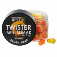  Mini Wafters Feeder Bait Twister, Banana & Squid, 10-7mm