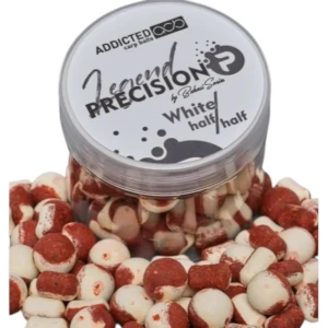 Boilies Addicted Carp Baits Precision Legend Half & Half, White, 20mm, 100g
