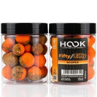Boilies Critic Echilibrat HOOKBAITS Fifty-Fifty, Scopex, 16/20mm, 250ml
