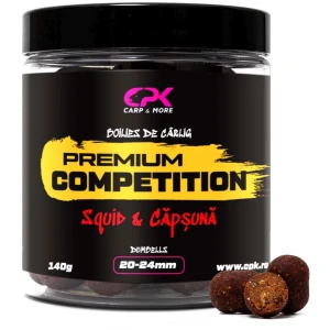 Boilies De Carlig Cpk Premium Competition Dumbells, Squid-capsuna, 20-24mm, 140g