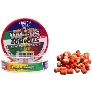 Wafter Senzor Bumbastic Dumbells Pentru Banda, Choco Orange, 6-8mm, 25g