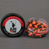 Wafters 2.20 Baits Supreme, Portocaliu - Negru, Ciocolata & Frisca, 10mm, 50ml Wafters 2.20 Baits Supreme, Portocaliu - Negru, Ciocolata & Frisca, 10mm, 50ml