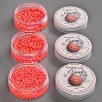 Wafters Addicted Carp Baits Clams Piersica Banana, Pink & Portocaliu, 5mm, 25g