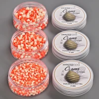 Wafters Addicted Carp Baits Clams Porumb N-butyric, Portocaliu & Alb, 5mm, 25g