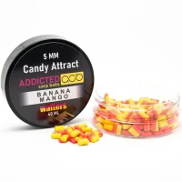 Wafters Addicted Carp Baits Pillow Candy Attract, Banana & Mango, Galben / Portocaliu, 5mm, 40ml Wafters Addicted Carp Baits Pillow Candy Attract, Banana & Mango, Galben / Portocaliu, 5mm, 40ml