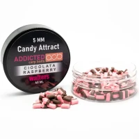 Wafters Addicted Carp Baits Pillow Candy Attract, Ciocolata & Raspberry , Roz / Maro, 5mm, 40ml