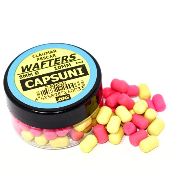 Wafters Claumar 8mm 20g Capsuna Galben Si Roz