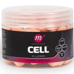 Wafters Dumbell Mainline Fluoro Pink, Cell, 12x15mm