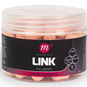 Wafters Dumbell Mainline Fluoro Pink, Link, 12x15mm