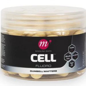 Wafters Dumbell Mainline Fluoro White, Cell, 12x15mm
