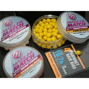 Wafters Mainline Match Dumbell, White, White Cell, 8mm