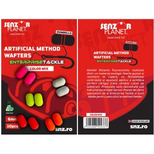Wafters Senzor Method Enterprise Tackle Dumbells, Fluo Mix, 6mm, 10buc/pac Wafters Senzor Method Enterprise Tackle Dumbells, Fluo Mix, 6mm, 10buc/pac