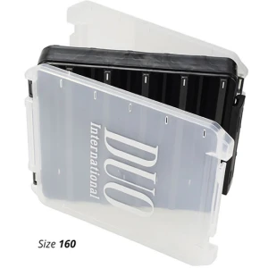 Cutie Duo Reverse Lure Case 160, Pearl Black / Gold Logo, 20.6x17x4.4cm