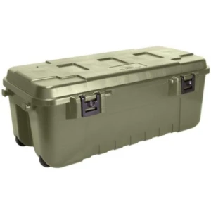 Lada PLANO Sportsman's Trunk with Wheels, Green, Large