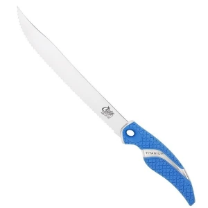 CUTIT PENTRU CRESTAT CUDA TITANIUM BONDED SERATED KNIFE, LAMA 23CM CUTIT PENTRU CRESTAT CUDA TITANIUM BONDED SERATED KNIFE, LAMA 23CM