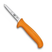 Cutit Bucatarie Victorinox Fibrox Poultry Knife, Safety Nose, 8cm, Portocaliu