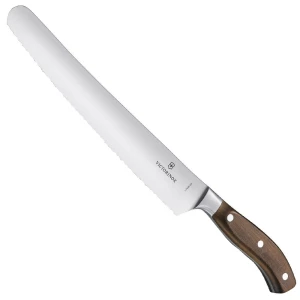 Cutit Bucatarie Victorinox Grand Maitre Bread / Pastry Knife, Lama Zimtata 26cm, Lemn, Maro Cutit Bucatarie Victorinox Grand Maitre Bread / Pastry Knife, Lama Zimtata 26cm, Lemn, Maro