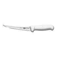 Cutit Dezosat Victorinox, Boning Knife, Curved, Fibrox, Lama Flexibila 15cm, Alb