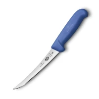 Cutit Dezosat Victorinox, Boning Knife, Curved, Fibrox, Lama Flexibila 15cm, Albastru