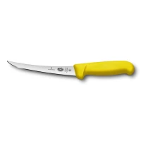 Cutit Dezosat Victorinox, Boning Knife, Curved, Fibrox, Lama Flexibila 15cm, Galben