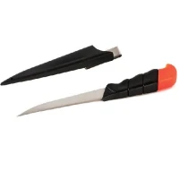 Cutit Extra Carp Plutitor pentru Filetat + Teaca Rigida, Negru, Lama 13.5cm Cutit Extra Carp Plutitor pentru Filetat + Teaca Rigida, Negru, Lama 13.5cm