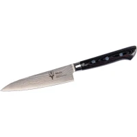 Cutit MUELA 120mm SANDW-12DAM Full Tang Blade, Damascus VG10, Black Micarta Scales