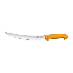 Cutit Macelar Victorinox Swibo Butchers Knife, Varf Ascutit, Lama Curbata 22cm, Galben Cutit Macelar Victorinox Swibo Butchers Knife, Varf Ascutit, Lama Curbata 22cm, Galben