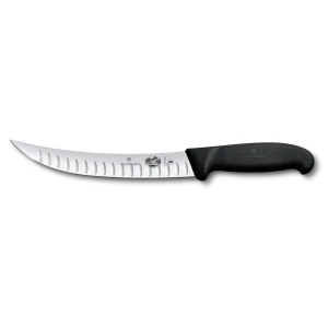 Cutit Pentru Sacrificat Victorinox Slaughter Knife, Fibrox, Lama Gofrata 20cm, Curbata, Negru Cutit Pentru Sacrificat Victorinox Slaughter Knife, Fibrox, Lama Gofrata 20cm, Curbata, Negru