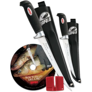 Rapala Cutit Pentru Filetat Lama 15 Cm + Cutit Filetat 10 Cm + Dvd (cum Sa Filetezi)
