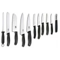Set 11 Cutite Bucatarie Victorinox Swiss Classic Cutlery Block, Suport Lemn Maro