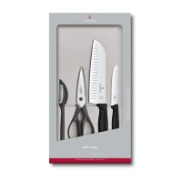 Set 4 Piese Bucatarie Victorinox Swiss Classic, Negru