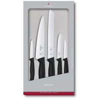 Set, 5, Cutite, Bucatarie, Victorinox, Swiss, Classic,, Negru, 6.7133.5G, Cutite, Cutite Victorinox, Cutite Victorinox, Victorinox