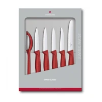 Set 6 Cutite Bucatarie Victorinox, Rosu