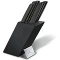 Set 6 Cutite Victorinox Swiss Modern Block + Suport Lemn, Negru Set 6 Cutite Victorinox Swiss Modern Block + Suport Lemn, Negru