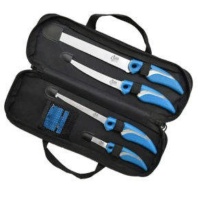 Set Cutite Energoteam Cuda Knife Set With Sharpener + Geanta De Transport