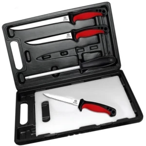 Trusa Mustad Pt Filetat 3cutite+ascutitor+plansa