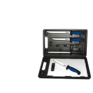 Trusa Pentru Filetat Mustad 3 Cutite + Ascutitor + Plansa