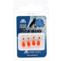 Dandineta Mikado Ice Bug Tungsten, Orange Black, 0.8g, 4mm, 4buc/plic 