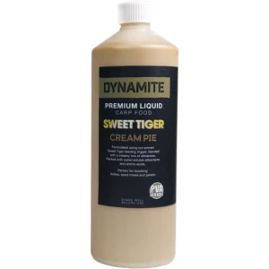 Lichid Atractant DYNAMITE Liquid Carp Food Sweet Tiger Cream Pie, 1L