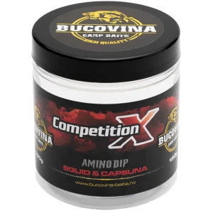 Dip Bucovina Baits Competition X Amino, Squid & Capsuna, 160g