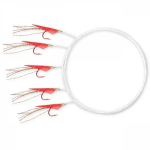 Streamer Zebco Z-sea Holografix Herring Trace 1.40m Red Fish 5 Carlige