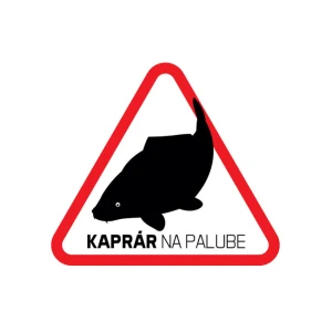 Sticker Delphin Pescar De Crap La Bord 7x7cm